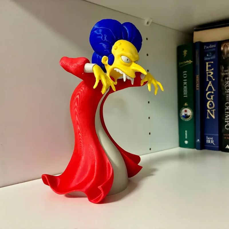 Estátua Dama de Cabelo Azul